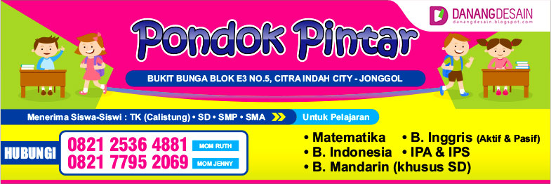 Contoh Desain Banner atau Spanduk Les Privat Contoh
