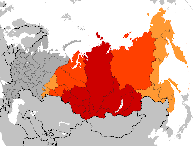 map of siberia