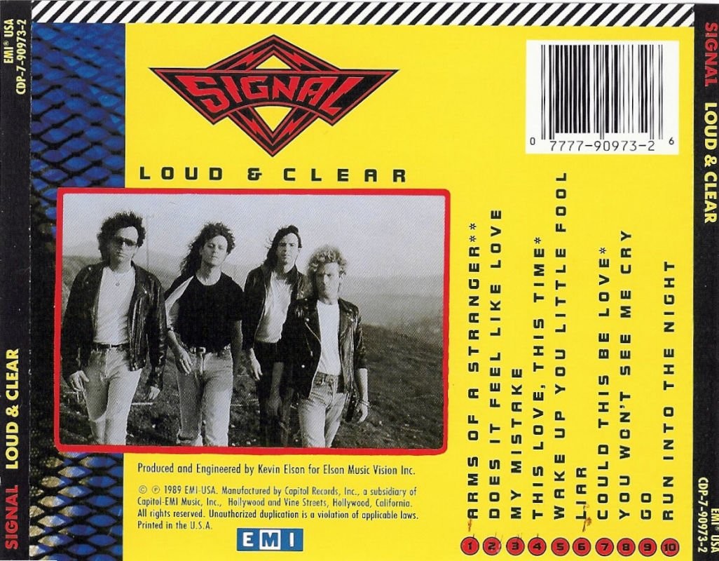 Loud and clear. Signal группа 1989. Signal - Loud & Clear. Loud & Clear - Loud & Clear. Signal [USA-2] - Loud & Clear (1989) AOR.