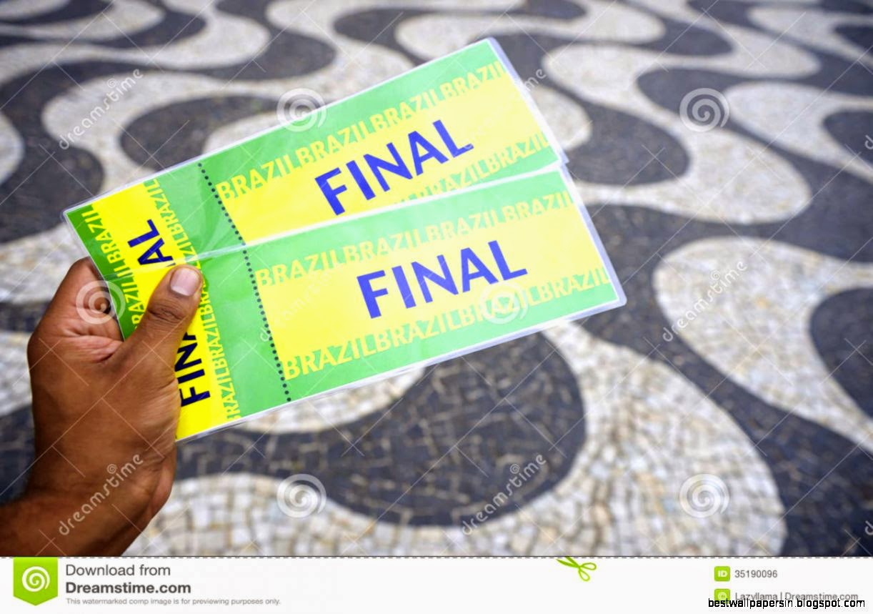 Tickets To Football Soccer Final In Copacabana Rio Brazil Royalty