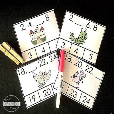 hands on math activity for learning to count by 2s and count by 3s hands on math activity for learning to count by 2s and count by 3s