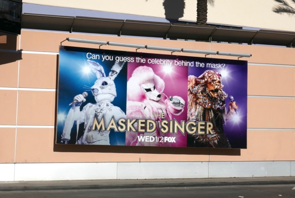 The Masked Singer series premiere billboard Pico Boulevard Masked Singer series billboard