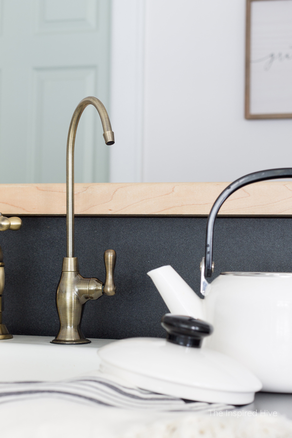 Stylish vintage brass filtration faucet for RO water systems