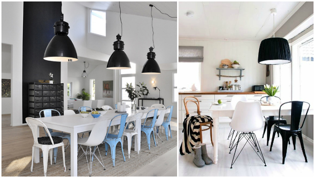 combinar sillas diferentes comedor