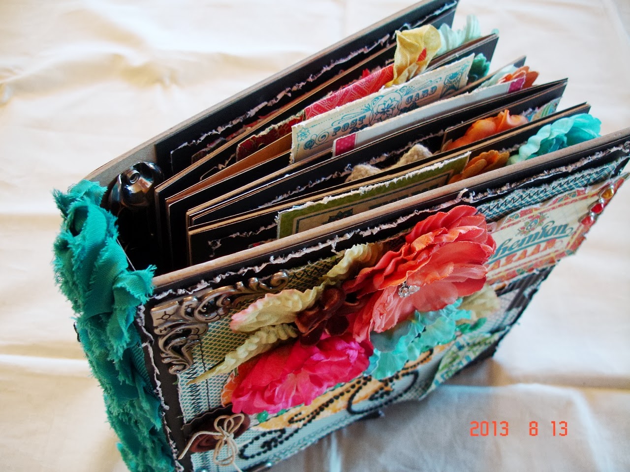 Scrapbooking by Phyllis Graphic 45 Bohemian Bazaar Collection Premade Scrapbook Album