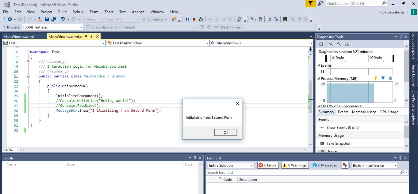 Message Box dengan C