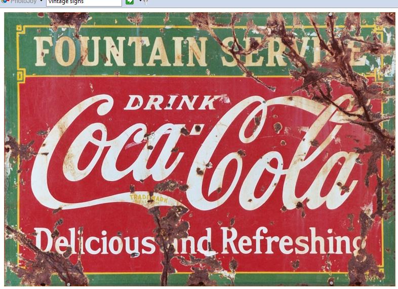 Vintage Coke Sign 97