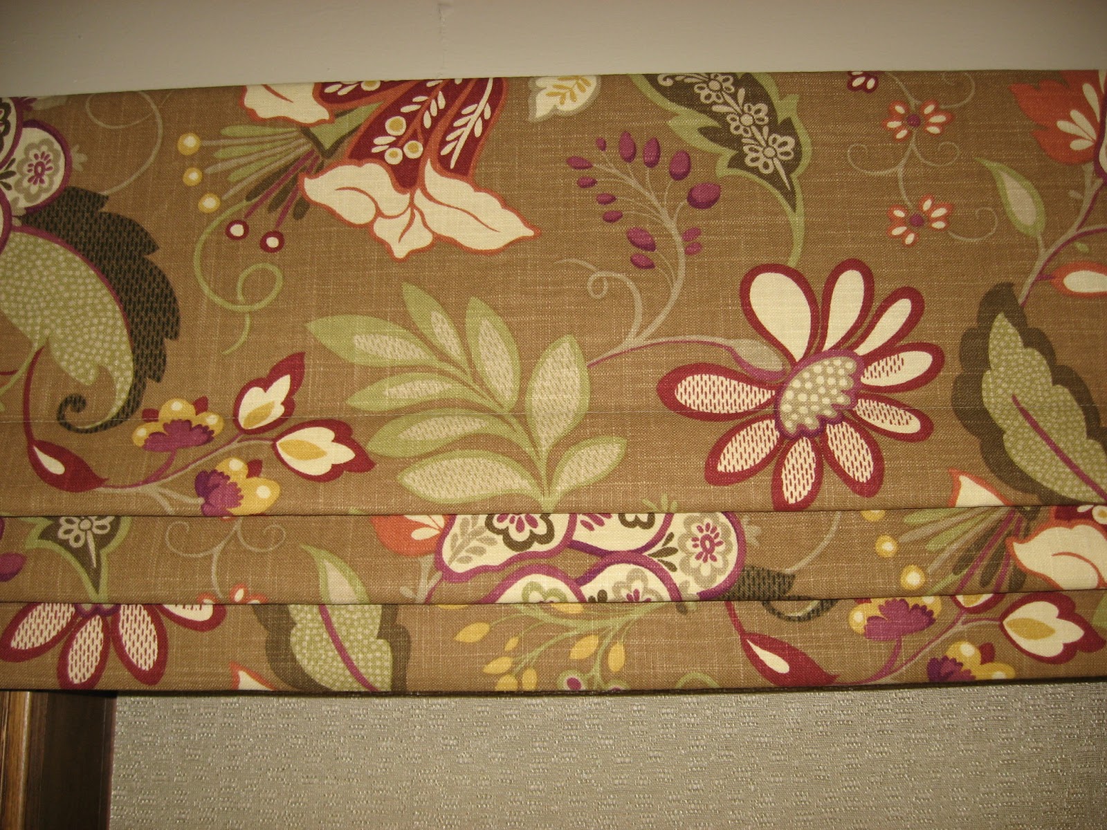 Window Fashions: A Simple Roman Shade Valance