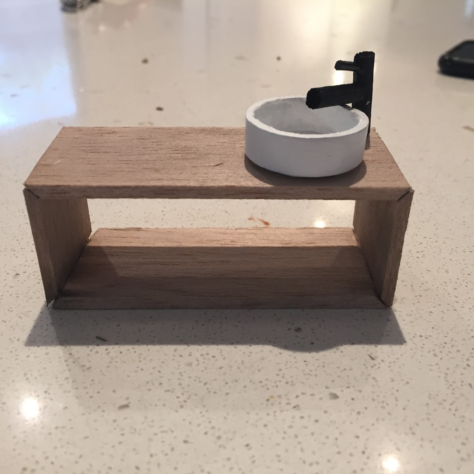 Modern Dollhouse DIY Modern Miniature Bathroom Sink