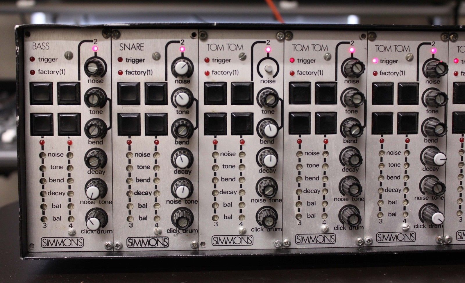 MATRIXSYNTH Simmons SDSV Analog Drum Synth Brain with 6 Modules