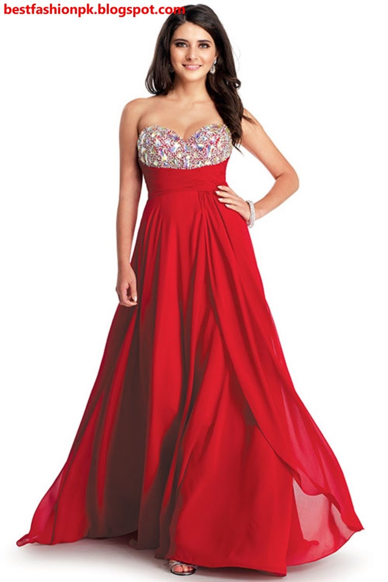 Stylish Valentine Day Party Wear Red Dresses Collection 2015 - Fashion ...