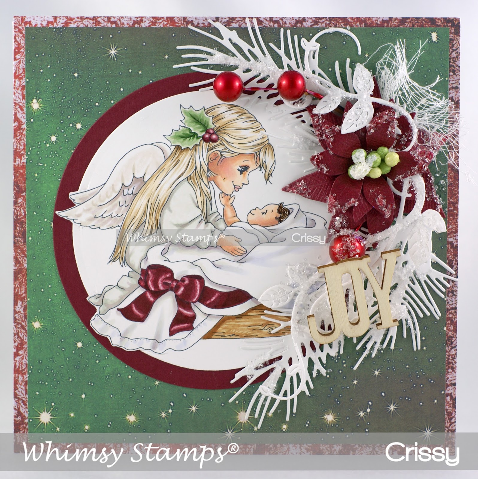 Whimsy Stamps Build a Poinsettia  ̹ ˻