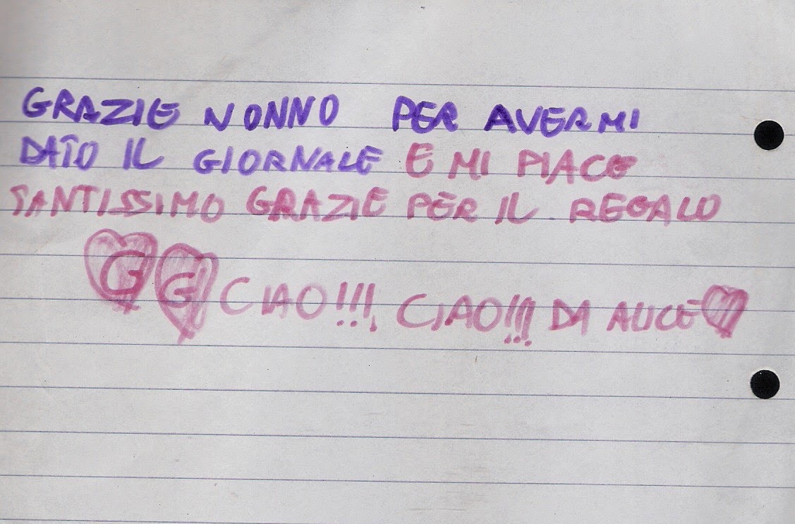 Grazie.. tu mi capisci.. Tesoro!