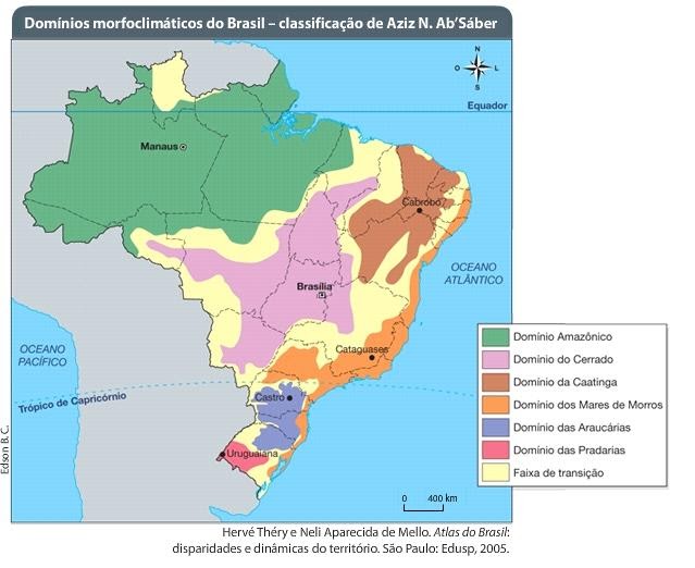 Inspirações Geográficas Domínios morfoclimáticos do Brasil Turma da 6ª série
