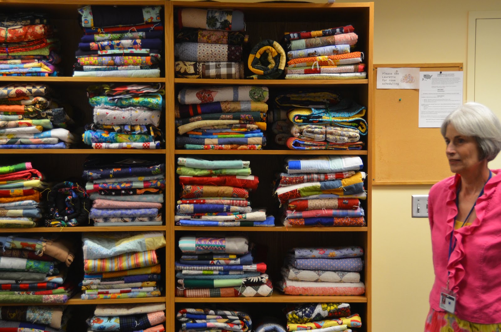 Pine Needle Quilt Shop Quilters from The Pine Needle visit CARES Northwest