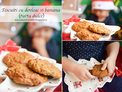 Turta dulce moale (biscuiti moi cu dovleac si banane) - fara oua