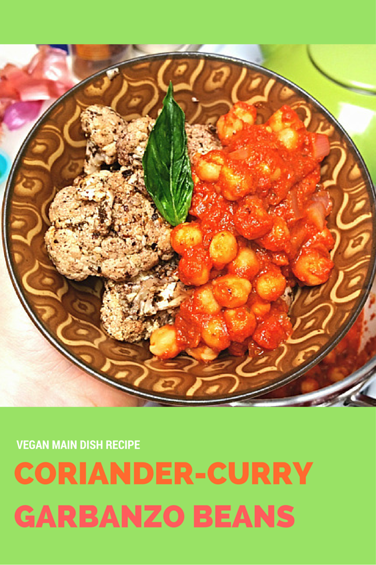 MOMMY BLOG EXPERT Coriander Curry Garbanzo Beans Recipe Delicious