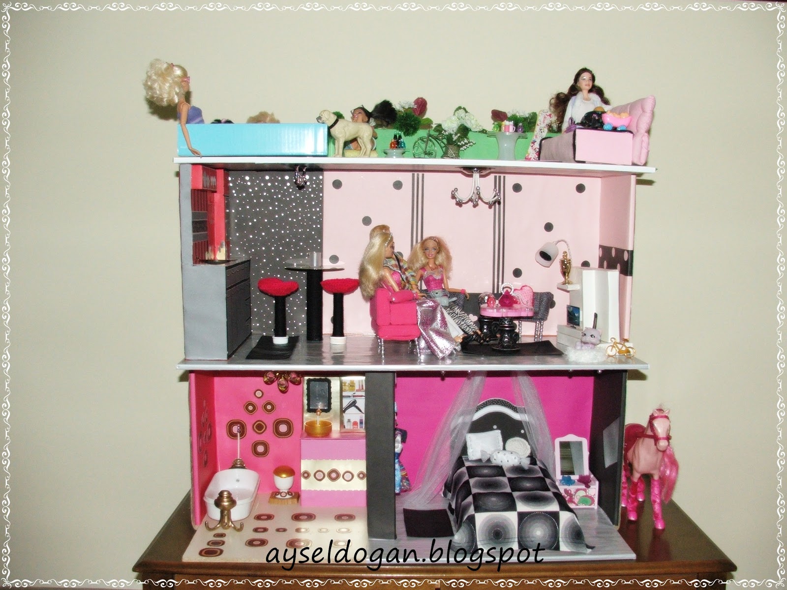 kartondan barbie evi yapımı izle