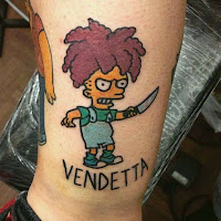 tatuaje vendetta los simpson