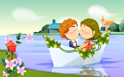romantic cartoons cartoon wallpapers couple kiss