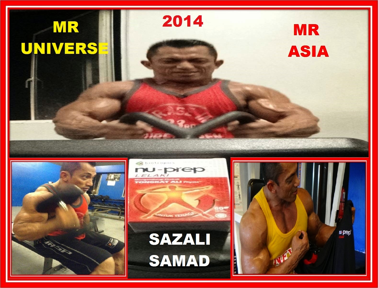 MR ASIA, MR UNIVERSE -SAZALI SAMAD 2014