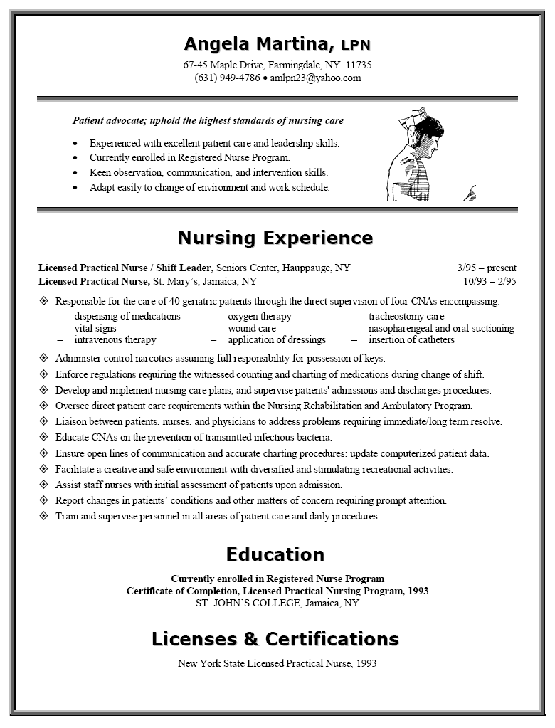 Best nursing objectives for resume