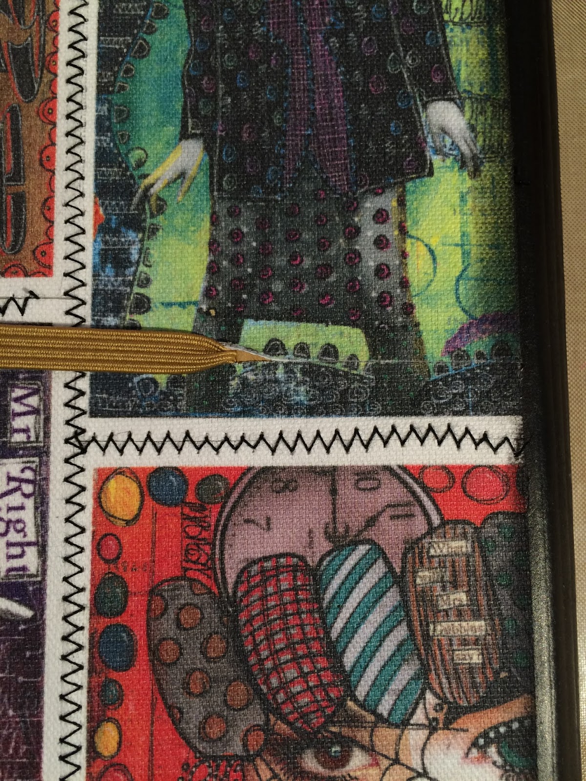 Dylan's Blog Dylusions Flip Journal Canvas Cover StepbyStep