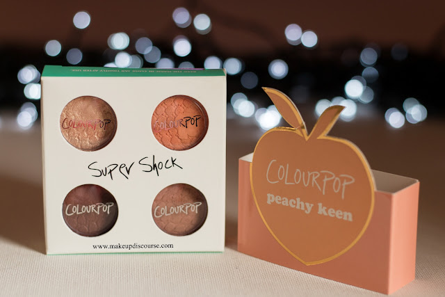 Colourpop Peachy Keen Super Shock Eyeshadow Quad Review, Swatches and Photos