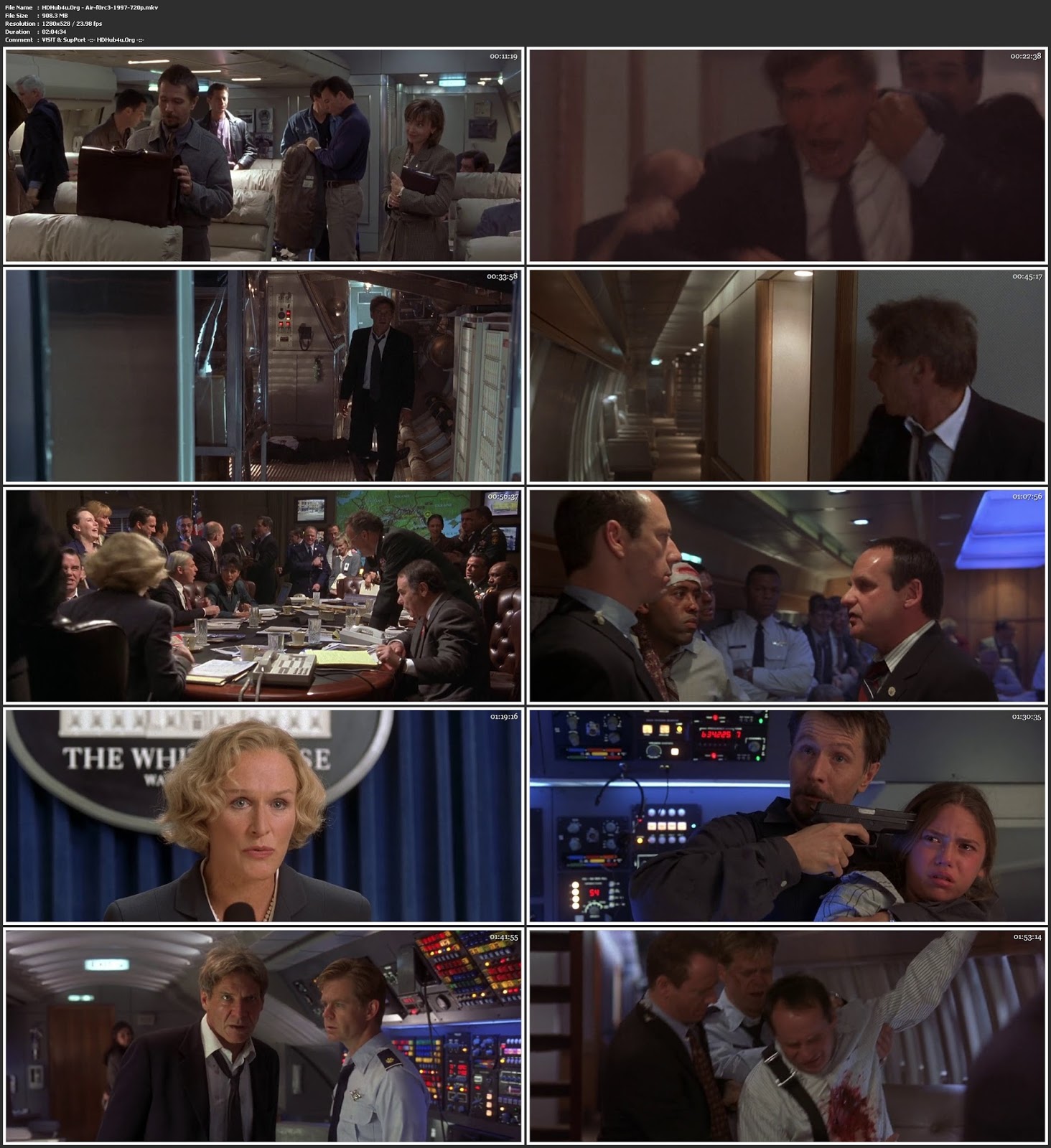 Air Force One 1997 Hindi Dual Audio 720p BluRay 900Mb Download Air Force One 1997 Hindi Dual Audio 720p BluRay 900Mb Download