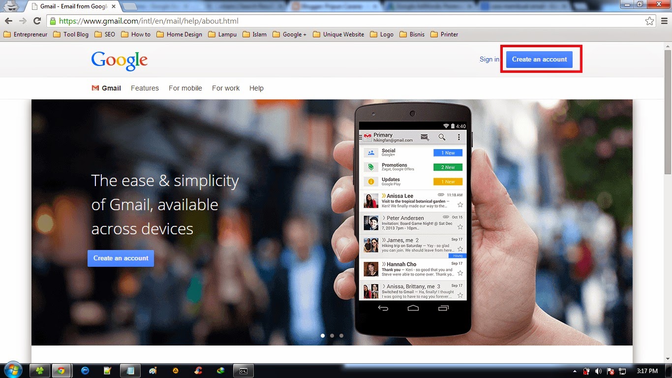 Cara Membuat Email Baru Gmail ~ Pripun Carane