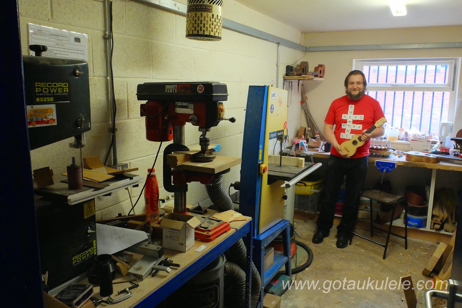 A Trip To UK Ukulele Luthier Rob Collins at Tinguitar