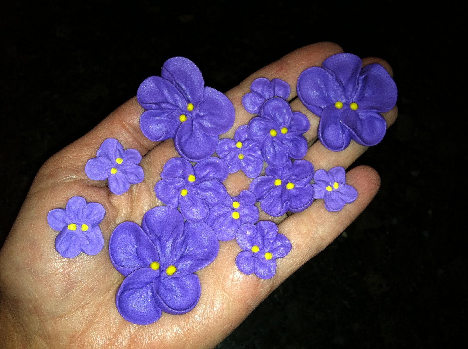 The Iced Queen Royal Icing Violets