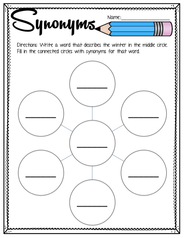 Synonym Snowman iPad Activity FREEBIE The Techie Teacher®