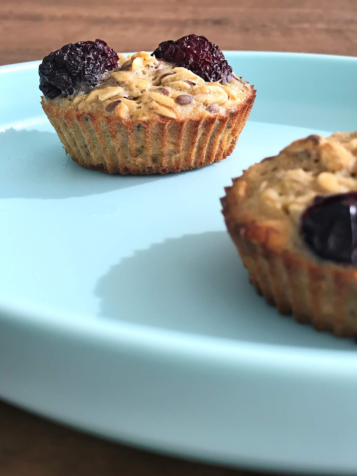Muffins de Avena y Moras