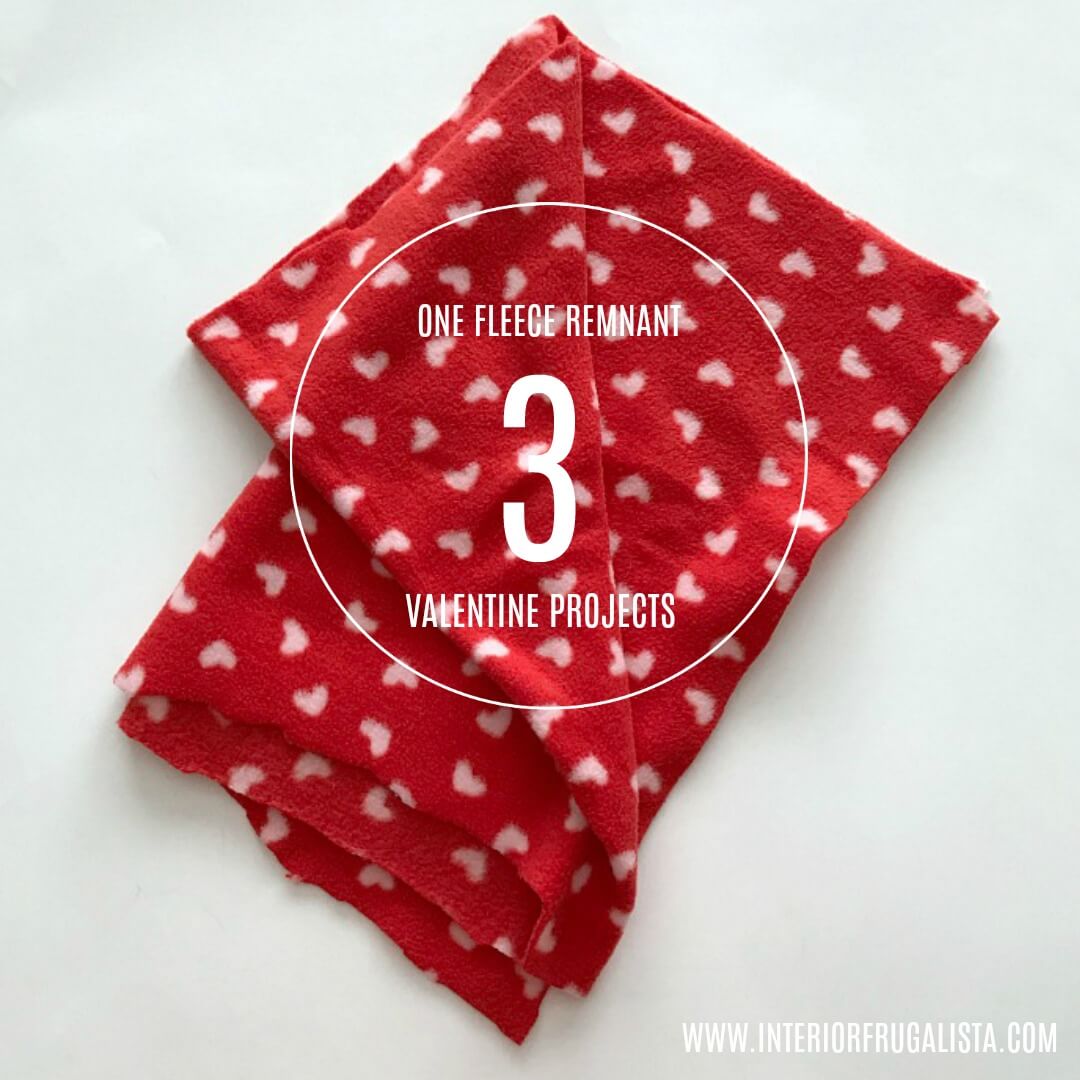 Easy DIY Fleece Valentine Heart Pillow Interior Frugalista