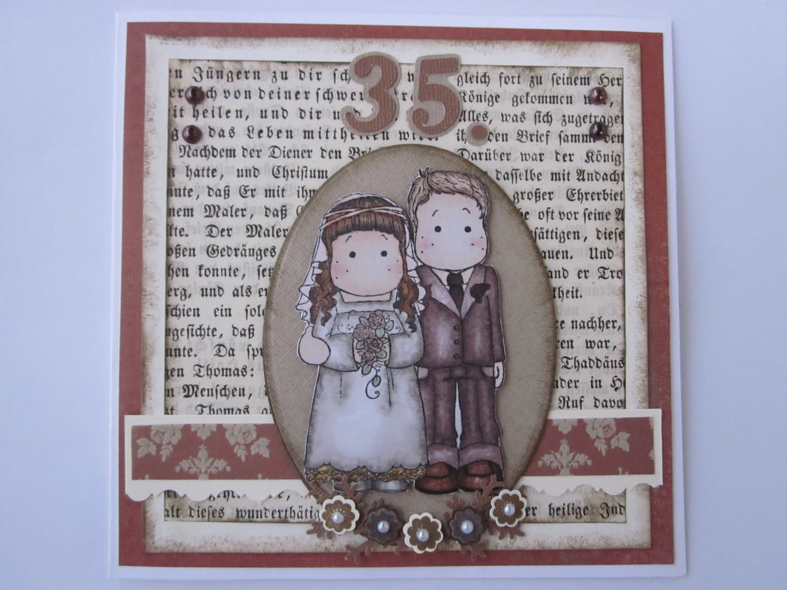 Bärchens Bastelblog: Karte zum Hochzeitstag nach Sketch #35 von