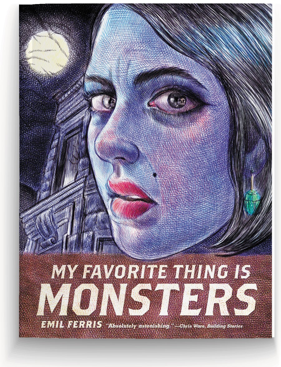 Review MY FAVORITE THING IS MONSTERS, amazing debut graphic novel
