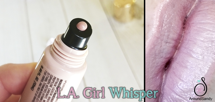 LA Girl glazed lip paint whisper swatches