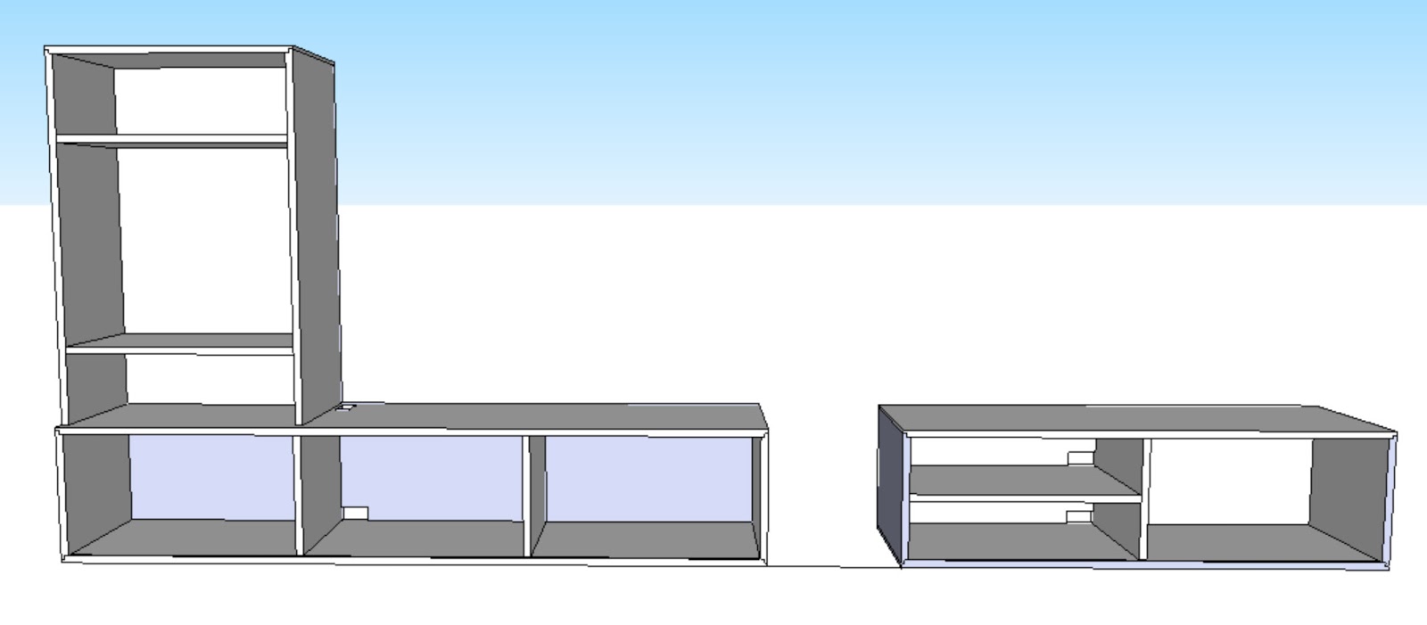 Floating Media (12 Image) Wall Shelves