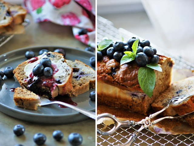 Bananenbrot mit Cheesecake Swirl