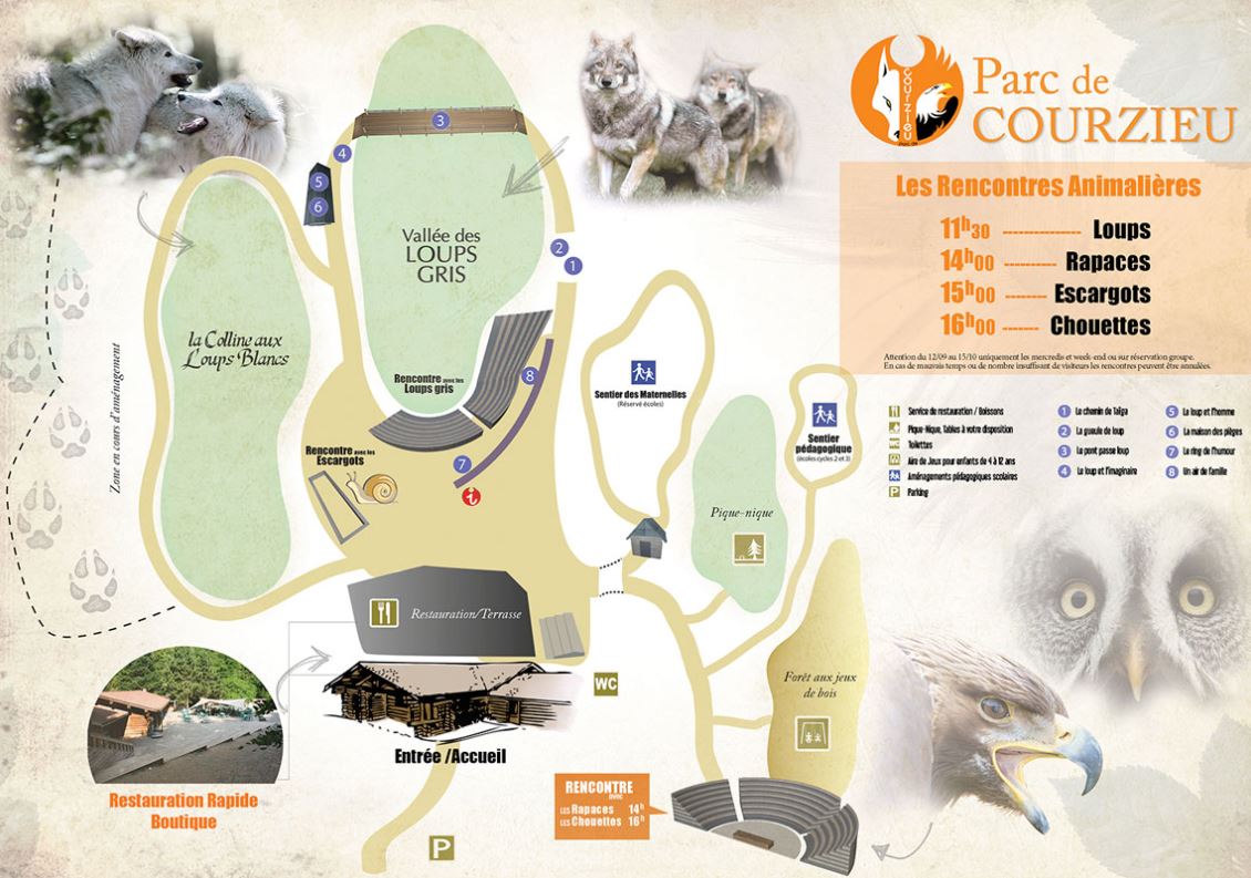 Plan du Parc de Courzieu