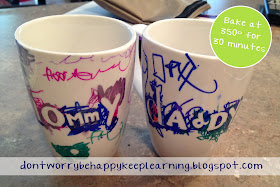 Don't worry. Be happy. Keep learning.: Sharpie Mug Craft.