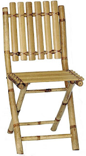 kerajinan dari bambu sederhana, kursi