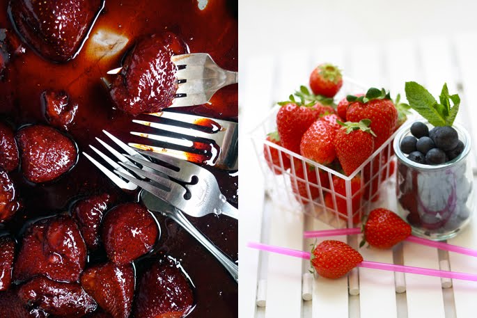 receta, recipe, fresas, sangría, bol, bowl, strawberries, hielo, ice, cuenco de hielo, ice bowl