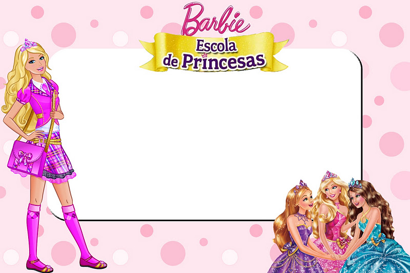 Barbie Escola de Princesas Tag rótulo
