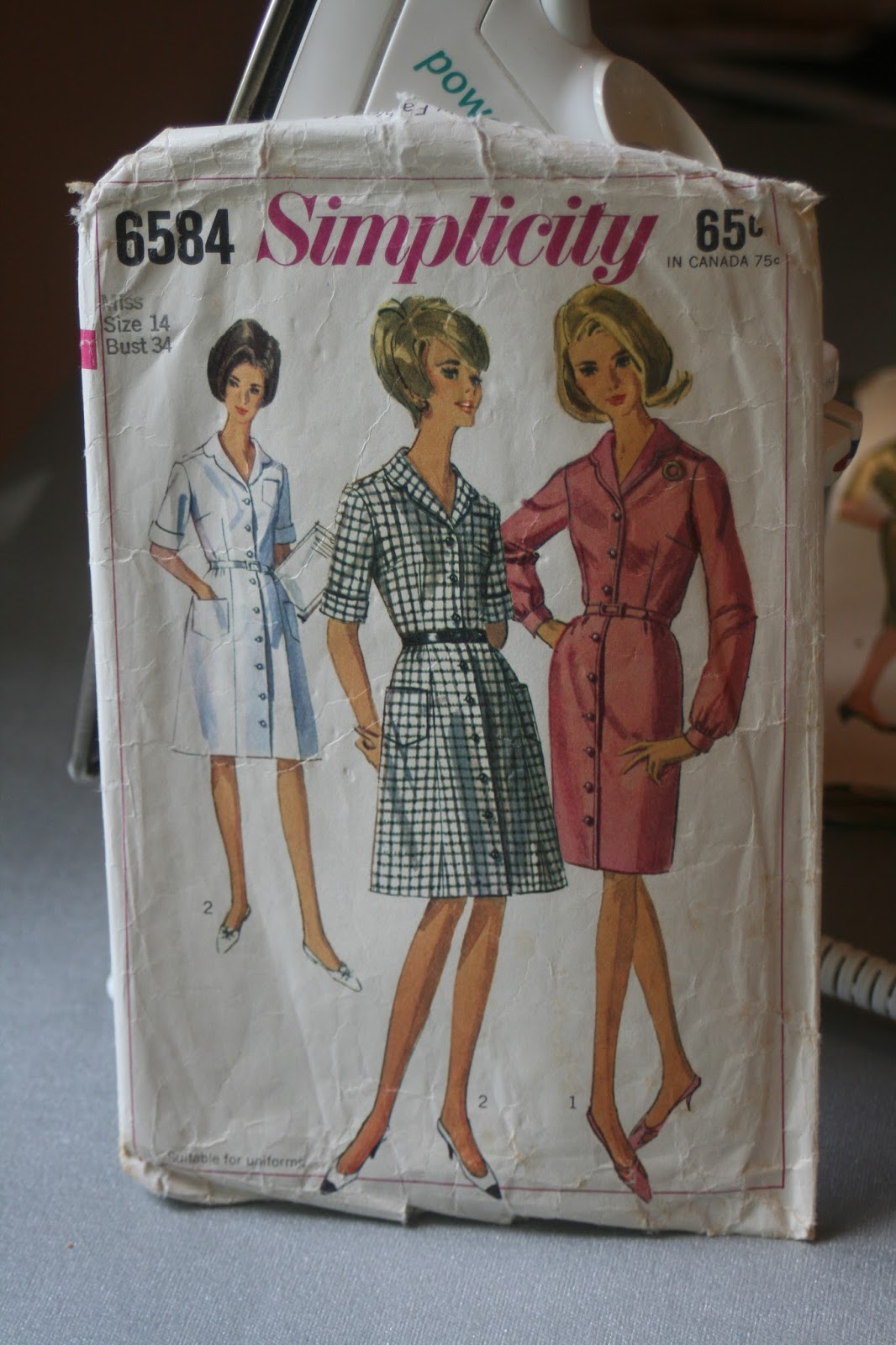 Cotton Creek Sewing The Lock and Key Dress Simplicity 6584