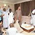 Photos: Kogi state governor goes on his knees to thank God after Supreme court certfied him Governor