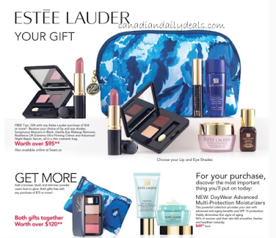 Sears Canada Has A New Estee Lauder Free Gift With Purchase Starting Today Until April 20 2017 Any Of 34 Or More In Items