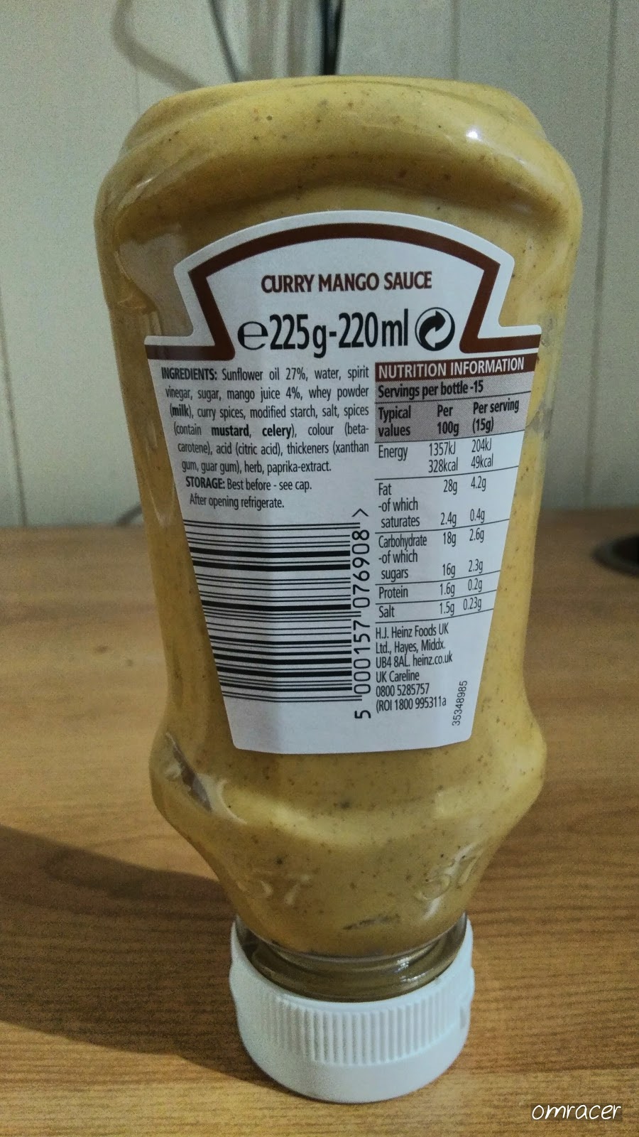 omracer Reviews Heinz Curry Mango Sauce