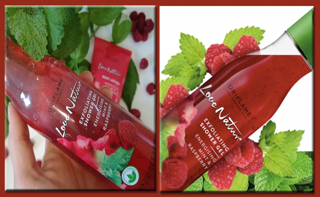 ORIFLAME Love Nature Exfoliating Shower Gel Energising Mint